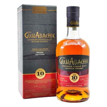 GlenAllachie 10 éves Spanish Virgin Oak Finish whisky DRS (0,7L / 48%)