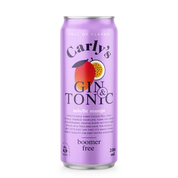 Carly's Mis/fit Mango gin & tonic RTD DRS (0,25L / 4,9%)