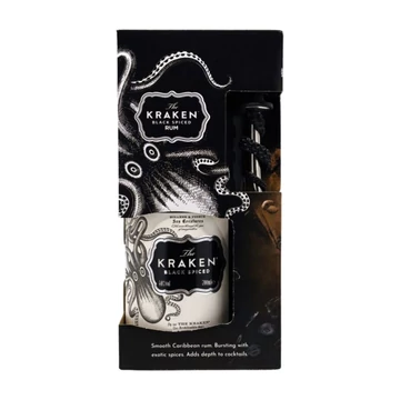Kraken Black Spiced ajándékcsomag kiöntővel DRS (0,7L / 40%)