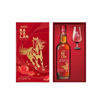 Kavalan Triple Sherry Cask 2026 whisky (0,7L / 40%) 1 pohárral