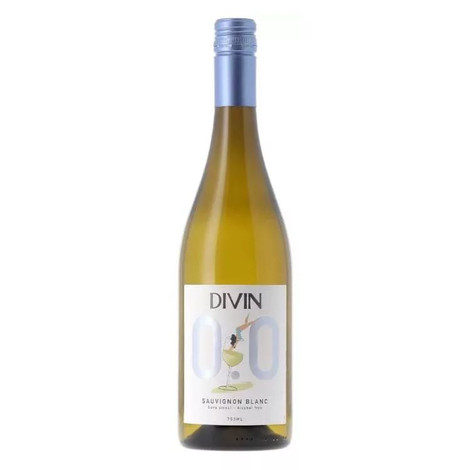 Divin Sauvignon Blanc alkoholmentesített bor DRS (0,75L / 0,0%)