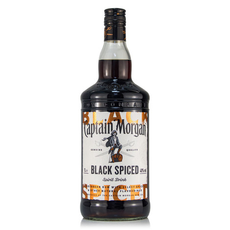 Captain Morgan Black Spiced rum DRS (1L / 40,%)