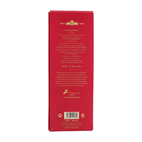 Tomatin 12 éves Sherry Cask whisky DRS (0,7L / 40%) Tomatin 12 éves Sherry Cask whisky DRS (0,7L / 40%)