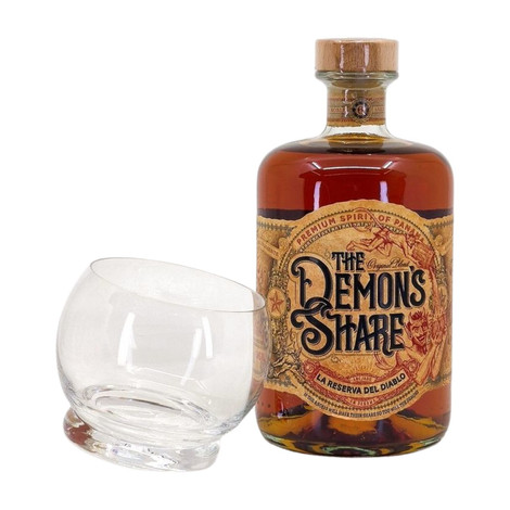 The Demons Share 6 éves rum díszdobozban 1 üvegpohárral DRS (0,7L / 40%)