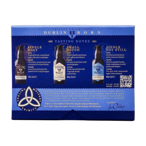 Teeling Dublin Born Trinity mini whiskey pack (0,15 L / 46%) Teeling Dublin Born Trinity mini whiskey pack (0,15 L / 46%)