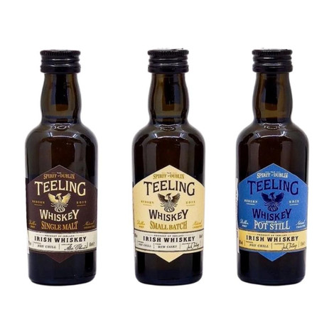 Teeling Dublin Born Trinity mini whiskey pack (0,15 L / 46%) Teeling Dublin Born Trinity mini whiskey pack (0,15 L / 46%)