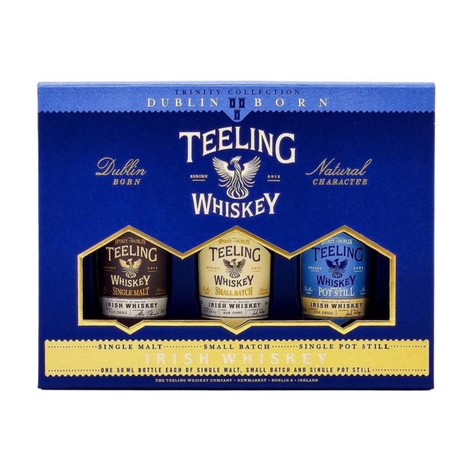 Teeling Dublin Born Trinity mini whiskey pack (0,15 L / 46%) Teeling Dublin Born Trinity mini whiskey pack (0,15 L / 46%)