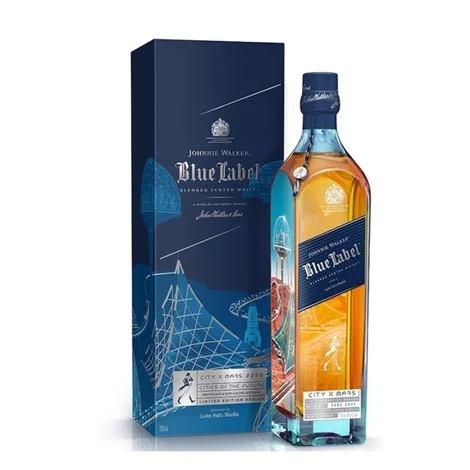 JOHNNIE WALKER BLUE LABEL WHISKY (CITY MARS EDITION) [40%|0.7L]