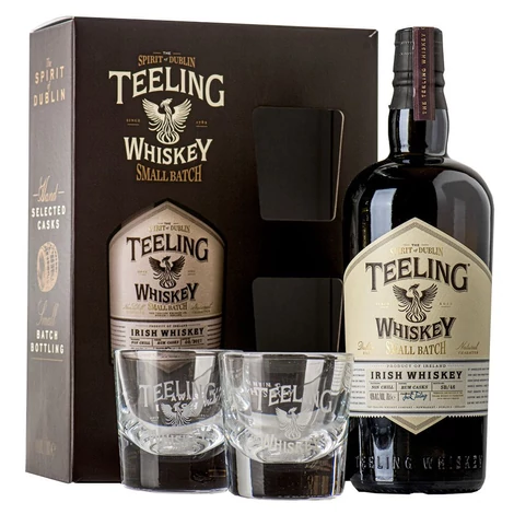 TEELING SMALL BATCH DÍSZDOBOZBAN 2 POHÁRRAL  [46%|0.7L]