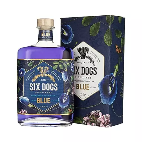 SIX DOGS BLUE GIN [43%|0.7L]