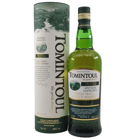 Tomintoul Peated whisky DRS (0,7L / 40%)