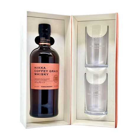 Nikka Coffey Grain whisky ajándékcsomag 2 highball pohárral DRS (0,7L / 45%)