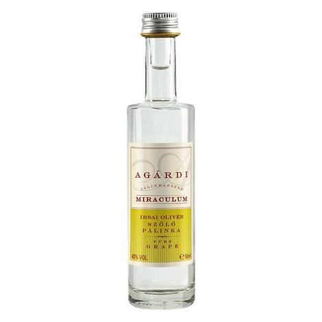 Agárdi Miraculum Irsai Olivér szőlőpálinka mini (0,05L / 40%)